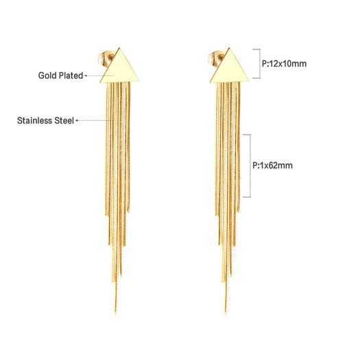 Luxsteel-Boucles D'oreilles Pendantes À Long Pompon Pour Femme, Coeur Noir Tendance, Breloque D'amour, Piercing D'oreille En Acier Inoxydable, Bijoux Cadeaux, 2023