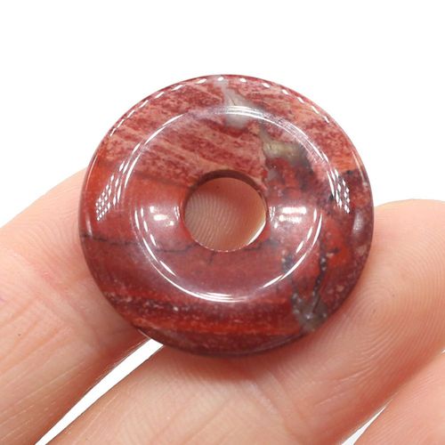 Perle En Pierre Naturelle, Grand Trou, Quartz Rose, Cristal D'agate, Pour La Fabrication De Bijoux, Collier, Bracelet, Artisanat Fait À La Main, 25x25mm