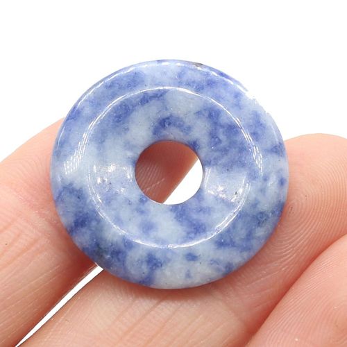 Perle En Pierre Naturelle, Grand Trou, Quartz Rose, Cristal D'agate, Pour La Fabrication De Bijoux, Collier, Bracelet, Artisanat Fait À La Main, 25x25mm
