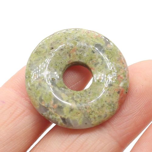 Perle En Pierre Naturelle, Grand Trou, Quartz Rose, Cristal D'agate, Pour La Fabrication De Bijoux, Collier, Bracelet, Artisanat Fait À La Main, 25x25mm