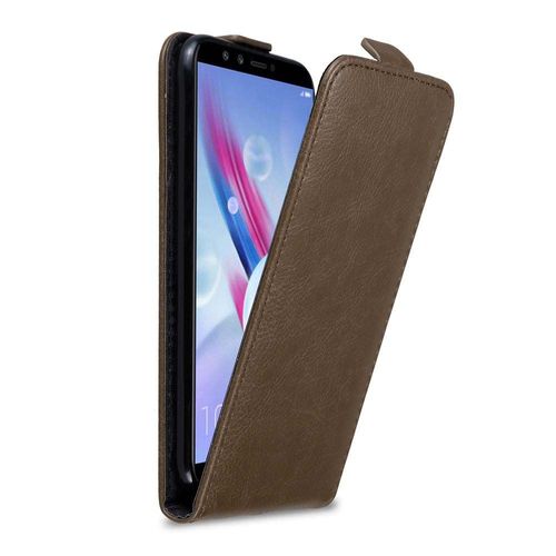 Cadorabo Housse Compatible Avec Honor 9 Lite En Marron Café - Étui De Protection Au Design Flip Avec Fermeture Magnétique