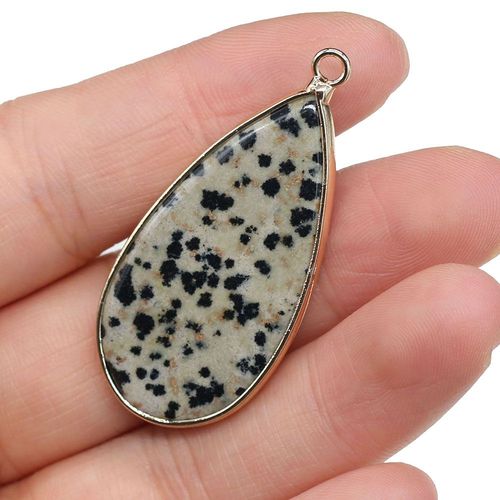 Pendentif Amazonite Naturel En Forme De Goutte D'eau, Améthystes Naturels Pour Femmes Et Hommes, Fabrication De Bijoux Diy, Collier 20x45mm