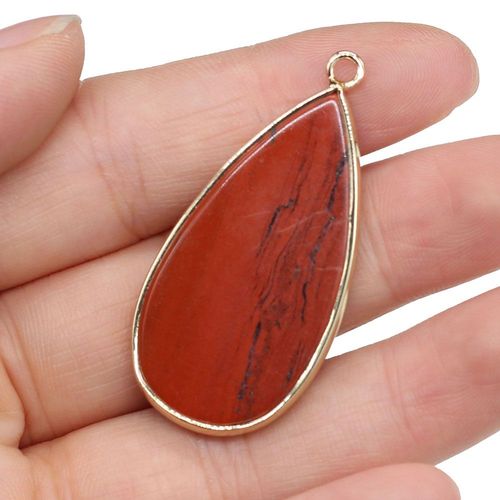 Pendentif Amazonite Naturel En Forme De Goutte D'eau, Améthystes Naturels Pour Femmes Et Hommes, Fabrication De Bijoux Diy, Collier 20x45mm