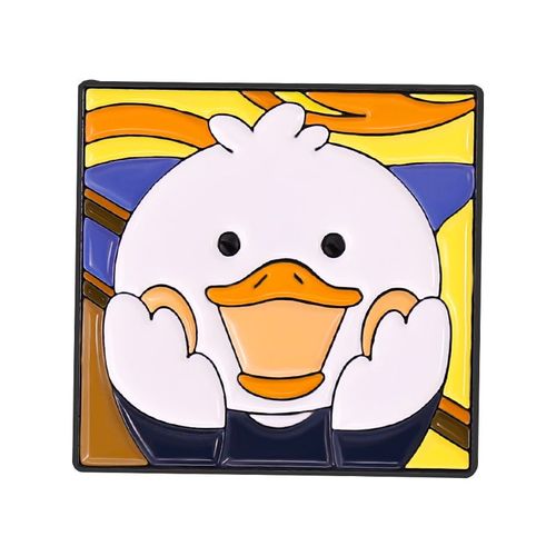 Broche En Émail De Canard Mignon, Odor, Hot-Dog, Bandana, Canard, Lapin, Stéthoscope, Trois Têtes, Badge Amusant En Métal, Costume, Épinglette, Bijoux