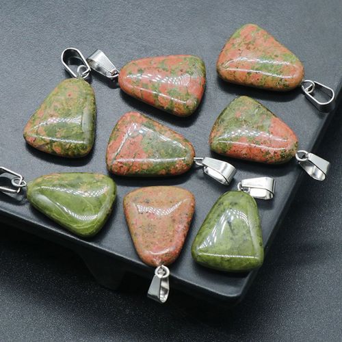 Pendentif Trapézoïdal En Pierre Naturelle, Sodalite, Pierre De Cygne Doré, Agate, Pour La Fabrication De Bijoux, Boucle D'oreille, 20x17x6m, 1 Pièce