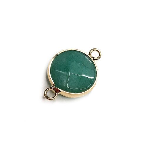Connecteur De Pierre Ronde En Cristal Naturel, 14mm, Agate, Quartz, Image, Artisanat, Collier, Bracelet, Accessoires, Fabrication De Cadeaux