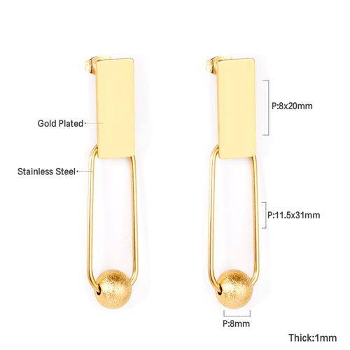 Luxusteel-Boucles D'oreilles Pendantes À Pampilles Longues Pour Femmes Et Filles, Boucles D'oreilles Géométriques Simples, Acier Inoxydable, Coquillage Noir, Bijoux Uniques, Tendance