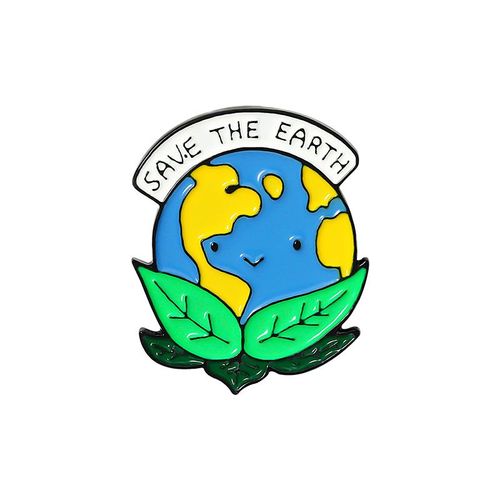 Broche En Émail Cantique Mignonne, Plante Verte En Pot, Dessin Animé, Pomme, Élan, Plante, Économie D'eau, Badge En Métal, Accessoires De Bijoux, Épinglettes