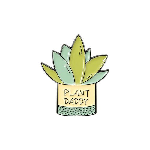 Broche En Émail Cantique Mignonne, Plante Verte En Pot, Dessin Animé, Pomme, Élan, Plante, Économie D'eau, Badge En Métal, Accessoires De Bijoux, Épinglettes