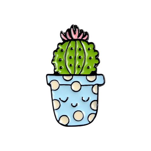 Broche En Émail Cantique Mignonne, Plante Verte En Pot, Dessin Animé, Pomme, Élan, Plante, Économie D'eau, Badge En Métal, Accessoires De Bijoux, Épinglettes