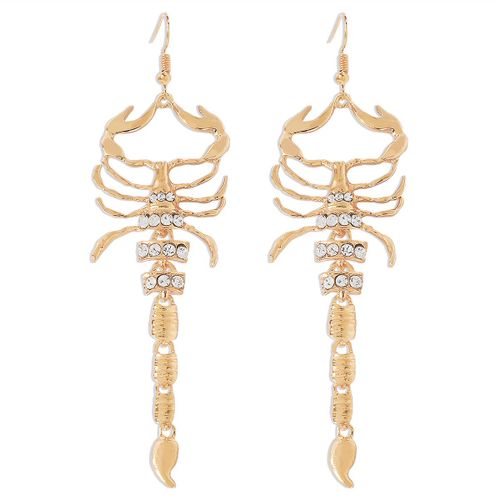 Boucles D'oreilles En Cristal Gothique Pour Femmes, Accessoires De Bijoux, Hip Hop Punk, Pendentif En Strass, Tendance