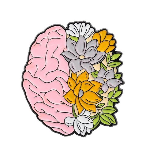 Broche En Émail Coeur Rose, Insigne Démon, Tête De Mort, Pierre Tombale Drôle, Épinglettes Punk, Cadeau De Bijoux, Salle Plus Lente, Goth, Sorcière, Mauvais ¿Il, Pizza