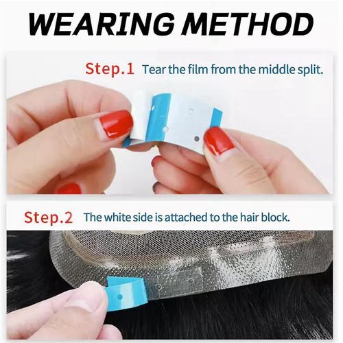 36pcs Perruque Bande Bandes Imperméable Double-Face Perruque Ruban Pour Perruque En Dentelle Perruque Bleu Ruban Adhésif Pour Perruques Extension De Cheveux Toupets