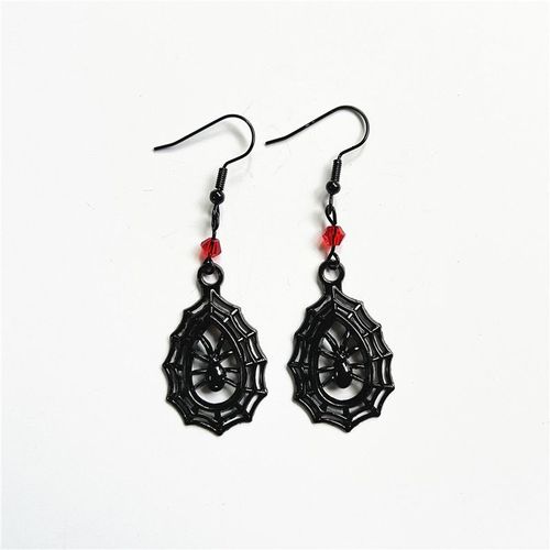Boucles D'oreilles Gothiques Pour Femmes Et Filles, Rose, Papillon, Chat, Lune, Main De Corbeau, Pentagramme, Pendentif Croix, Sorcière Noire, Bijoux, Accessoires, Cadeaux