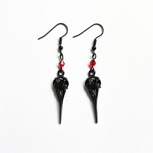 Boucles D'oreilles Gothiques Pour Femmes Et Filles, Rose, Papillon, Chat, Lune, Main De Corbeau, Pentagramme, Pendentif Croix, Sorcière Noire, Bijoux, Accessoires, Cadeaux