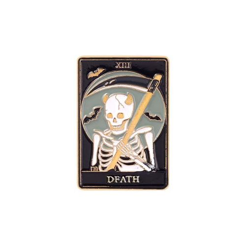 Broche De Tarot Gothique En Émail, Soleil, Croix, Lune, Épée, Corbeau, Modules De Chat Noir, Insigne En Métal, Épinglettes Punk, Accessoires De Bijoux