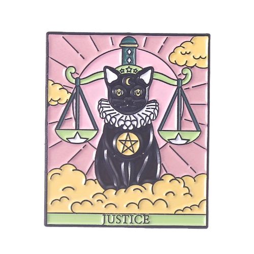 Broche De Tarot Gothique En Émail, Soleil, Croix, Lune, Épée, Corbeau, Modules De Chat Noir, Insigne En Métal, Épinglettes Punk, Accessoires De Bijoux