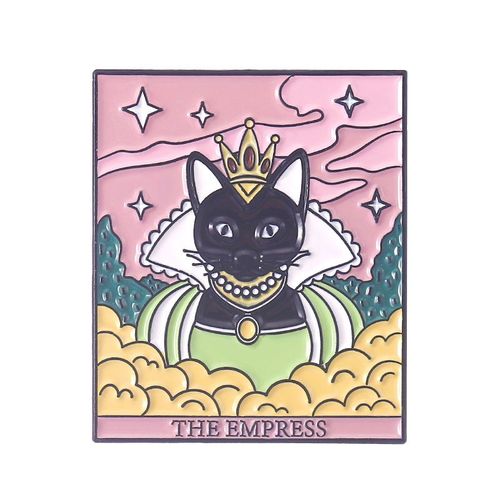 Broche De Tarot Gothique En Émail, Soleil, Croix, Lune, Épée, Corbeau, Modules De Chat Noir, Insigne En Métal, Épinglettes Punk, Accessoires De Bijoux