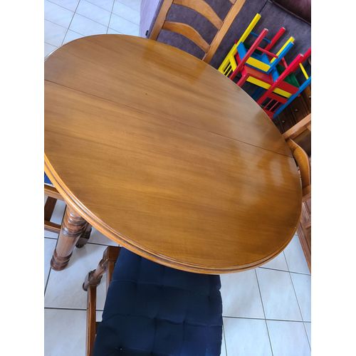 Table En Haulne Massif Et 4 Chaises