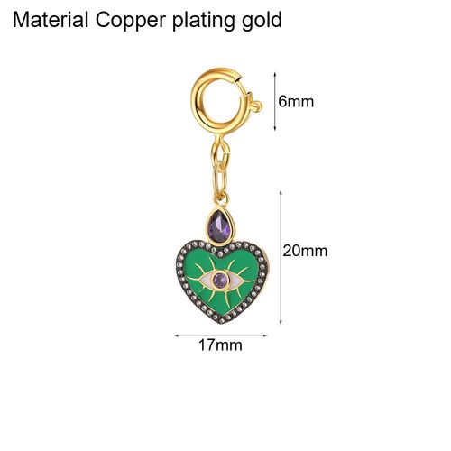 Bracelet À Breloques En Acier Inoxydable Pour Femme, Joli Bracelet En Forme De C¿Ur, De Rose, De Fleur, D'étoile, De Mauvais ¿Il Bleu, Réglable
