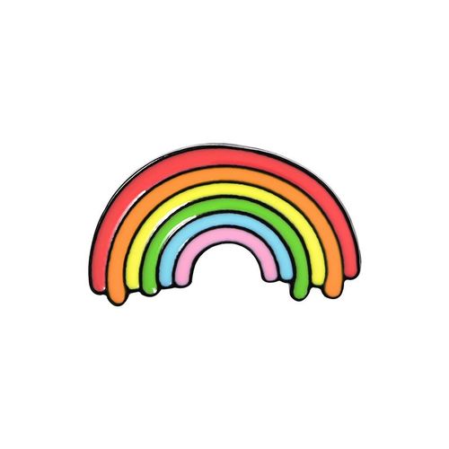 Broche En Émail D'imprimante De Dessin Animé, Insigne En Métal Mignon, Épinglettes Punk, Amour De L'appareil Photo Arc-En-Ciel, Machine À Coudre, Valise, Toilette, Cadeau De Bijoux