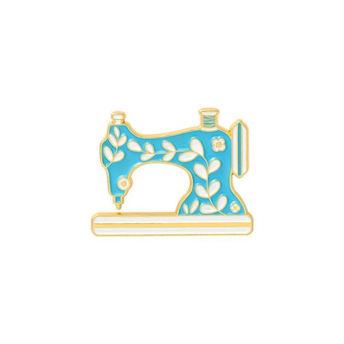 Broche En Émail D'imprimante De Dessin Animé, Insigne En Métal Mignon, Épinglettes Punk, Amour De L'appareil Photo Arc-En-Ciel, Machine À Coudre, Valise, Toilette, Cadeau De Bijoux