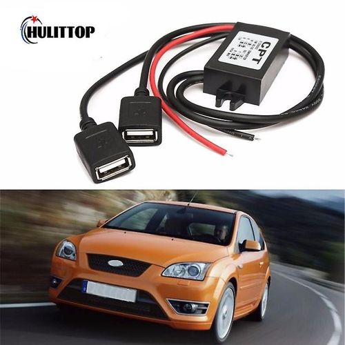 Module d¿alimentation abaisseur de convertisseur Buck 12V à 5V 3A 15W DC-DC pour voiture mâle femelle adaptateur USB mini USB micro USB