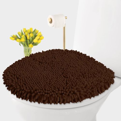 Tapis De Bain-Tapis De Salle De Bain Douche En Peluche Extra-Doux, Mat¿¿Riau En Microfibre Chenille 1 ``, Tapis De Bain Shaggy Super Absorbant |Orange|20 X 30