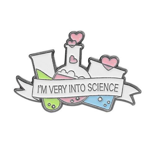 Broche En Émail D'art Scientifique Créatif, Tube À Essai, Microscope À Adn, Formule Chimique, Badge En Métal, Épinglettes Punk, Cadeau De Bijoux Chimiques