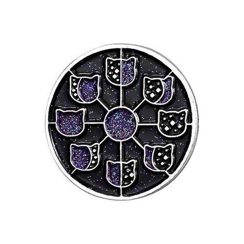 Broche En Émail Rond Classique, Équation De Soleil Rose, Léopard Café Canard Terre, Console De Jeu, Pilote, Badge En Métal Mignon, Épinglettes, Cadeau De Bijoux