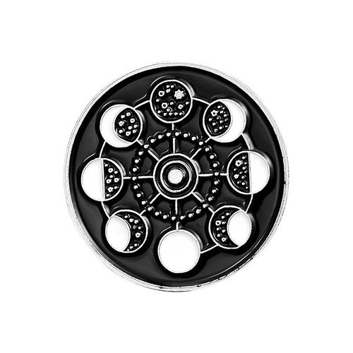 Broche En Émail Rond Classique, Équation De Soleil Rose, Léopard Café Canard Terre, Console De Jeu, Pilote, Badge En Métal Mignon, Épinglettes, Cadeau De Bijoux