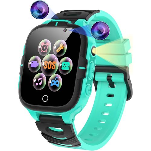 Montre Connect¿¿E Enfant Avec Sos Appel, Montre Enfant Garcon Fille Avec 24 Jeux ¿¿Ducatifs, Montre Telephone Enfant R¿¿Veil Cam¿¿Ra Musique Vacances Cadeau 3-12 Ans