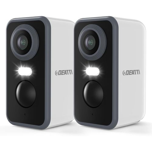 2K Camera Surveillance WiFi Exterieure sans Fil Batterie,Caméra de Surveillance Extérieur/Intérieur,AI PIR Detection Mouvement,Vision Nocturne Couleur,Audio Bidirectionnel,IP66/Alexa.[T68]