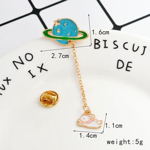 Jolink-Broche Drôle D'art De Tendance, Astronome, Grue, Enveloppe, Équation, Dinosaure, Corbeau, Spacvier, Ferry, Téléphone Rose, Extraterrestre, Épingles De Soleil, Bijoux