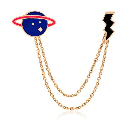Jolink-Broche Drôle D'art De Tendance, Astronome, Grue, Enveloppe, Équation, Dinosaure, Corbeau, Spacvier, Ferry, Téléphone Rose, Extraterrestre, Épingles De Soleil, Bijoux