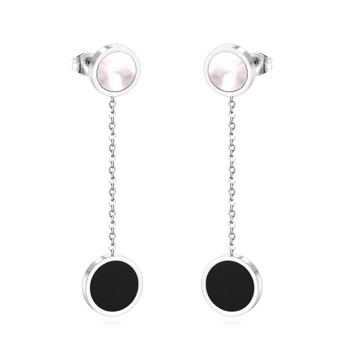 Boucles D'oreilles Longues En Forme De Coquillage Rond, Couleur Or, Cadeau De Bijoux À La Mode