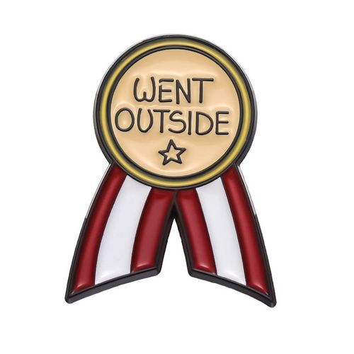 Broche En Émail Avec Médaille Créative, Badge En Métal, Punk, Épinglette, Cadeau, Fait Le Lit, A Permis De Pratiquer Soi-Même, Toujours Vivant, Est Allé À L'extérieur