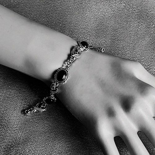 Bracelet Gothique En Clip Rouge Sang Pour Homme Et Femme, Accessoire Vintage, À La Mode, Style Vampire, Chauve-Souris, Camée, Bijoux De Sorcière, Cadeau