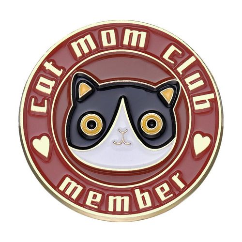 Broche En Émail Chat Noir Mignon, Poignard, Couronne De Chat, Plante, Rose, Livre, Café, Sac De Poisson, Insigne Animal Créatif, Épinglette En Métal, Bijoux