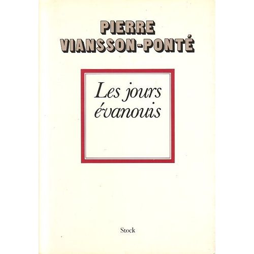 Les Jours Evanouis, Chroniques Iii