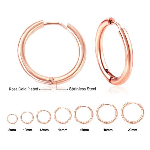 Luxsteel ? Boucles D'oreilles Huggie Colorées Pour Hommes Et Femmes, 8/10/12/14/16/18/20mm, Clip De Piercing Cartilage Unisexe, Vente En Gros, 2 Pièces