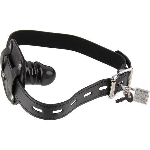 Silicone Baillon Bouche Gag Godemich¿¿ Avec Fermeture F¿¿Tiche Sm Baillon Godemich¿¿ Sexy Bondage Restraints - Taille : S