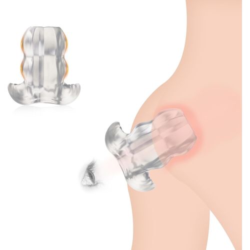 Plug Anal Buttplug Godemich¿¿ Anal,Creux ¿¿Carteur Anal Sp¿¿Culum,8 Options,Plug Anal Expander Pour Douche Anale,Douche Anale Femme Homme,Plug Butt Expansion Anal Lavement (Transparent,S)