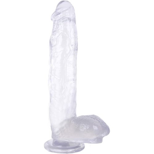 Grand Godemich¿¿ R¿¿Aliste Gode En Gel De Silice ¿¿ Ventouse Pour Le Jeu ¿¿ Mains Libres Butt Veines R¿¿Elles Stimuler Le Point G Plug Anal Jouet Pour Femme Et Homme Jouets Sexuels (Transparent)