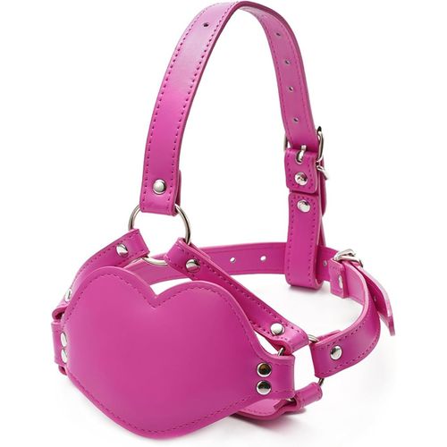 Baillon Avec Godemich¿¿ En Silicone Bondage Bouche R¿¿Glable En Cuir Baillon Jeu De Flirt Erotique Sex Toys Sex Toys Pour Masque F¿¿Tiche,Femmes Et Hommes (Pink)