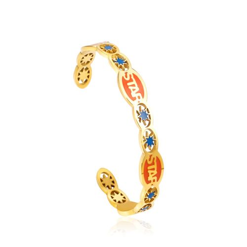Bracelets De Luxe En Acier Inoxydable Pour Femmes, Couleur Bleu Or, Accessoires, Vente En Gros