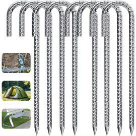 Lot De 8 Piquet De Tente, 30 Cm Piquet Ancrage, Piquets De Sol, Sardines De Fixation De Tente, Ancrage Au Sol, Camping Piquets De Tente, Pour Jardin, Camping, Pêche Et Tentes.[G1032]