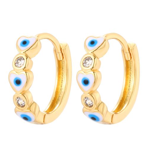 Boucles D'oreilles Boho Mauvais ¿Il Bleu Pour Femmes, Rondes Et Géométriques, Piercing, Couleur Or Véritable, Nouvelle Mode Coréenne 2022