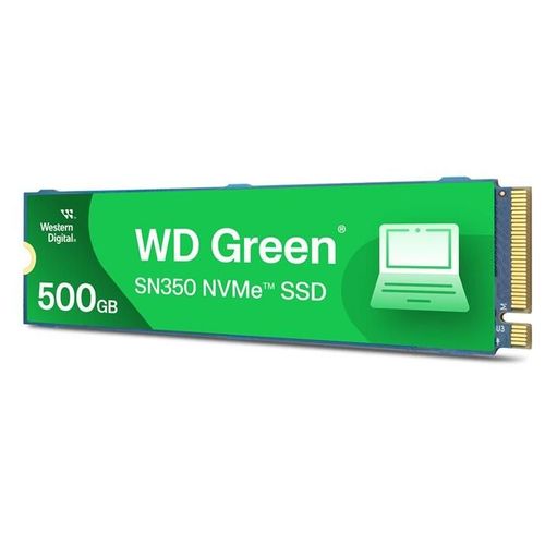WD Green SN350 NVMe SSD WDS500G2G0C-00CDH0 - SSD - 500 Go - interne - M.2 2280 - PCIe 3.0 x4 (NVMe)