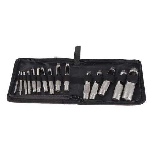 Ensemble De 15 Perforatrices En Acier Au Carbone Pour Cuir - Perforatrice Manuelle